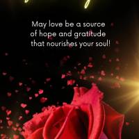Que o amor seja a fonte de esperança e gratidão para alimentar o seu coração! Boa noite!