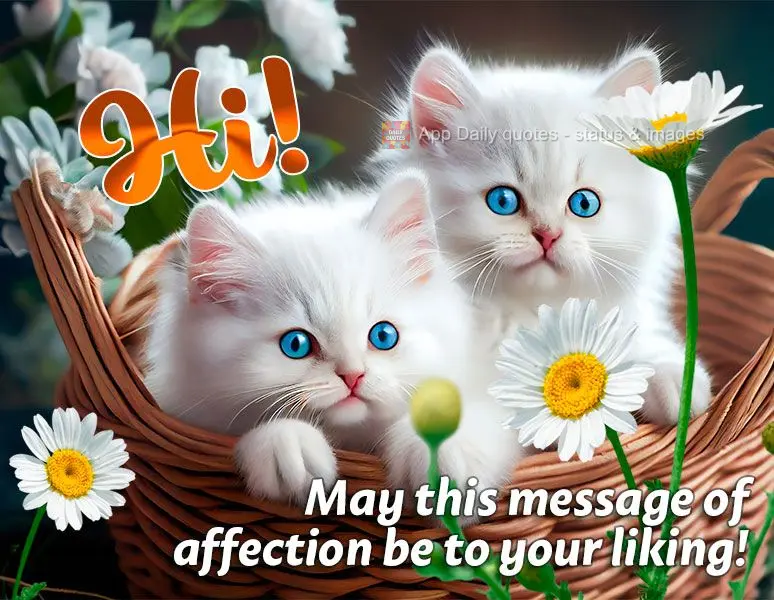 Hi! May this message of affection be to your liking!
