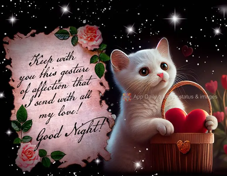 Guarde com carinho esse mimo que envio com todo o meu amor!  Boa noite!