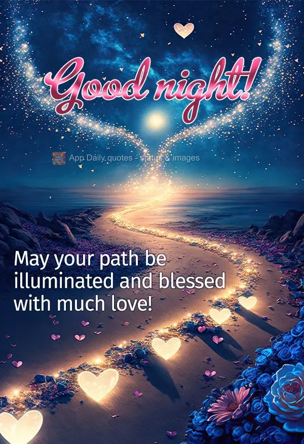 May your path be illuminated and blessed with much love! Good night!