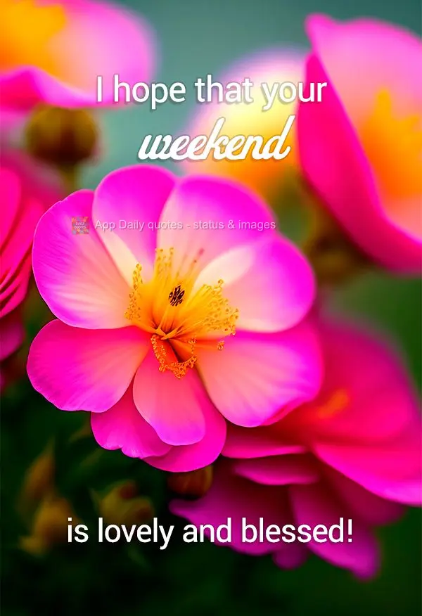 I hope that your weekend is lovely and blessed!