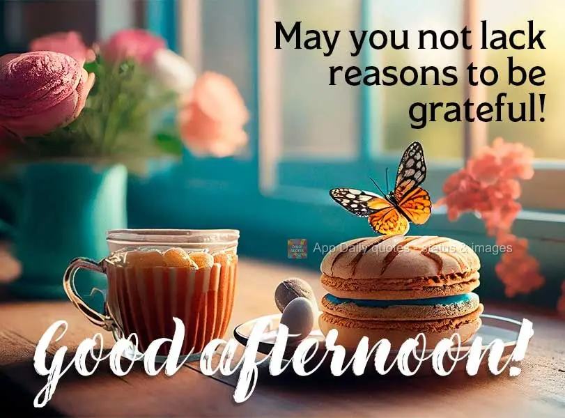May you not lack reasons to be grateful! Good afternoon!