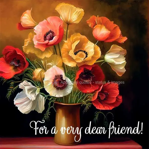 For a very dear friend!