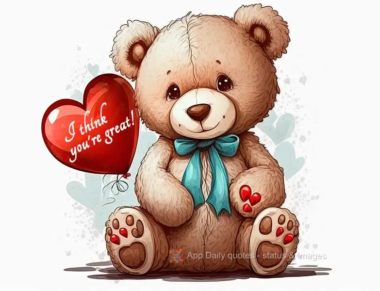 I think you're great!