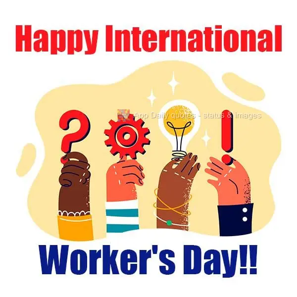 Feliz dia do Trabalhador!