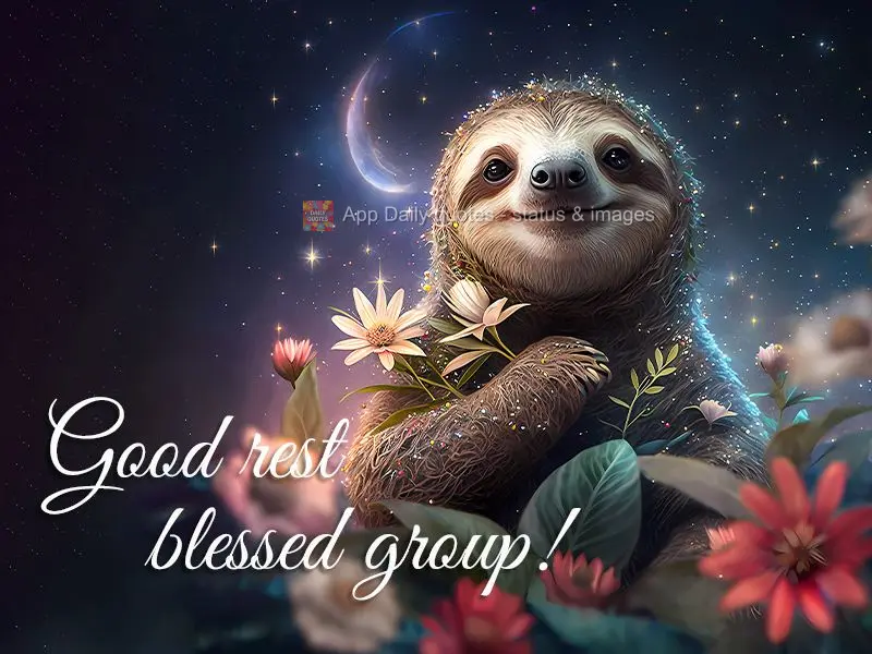 Bom descanso grupo abençoado!
