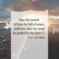 Junho. Que o mês de Junho venha cheio de paz e amor, que nossos passos sejam guiados pela luz de Deus, que nossos dias sejam abençoados, porque tudo qu...