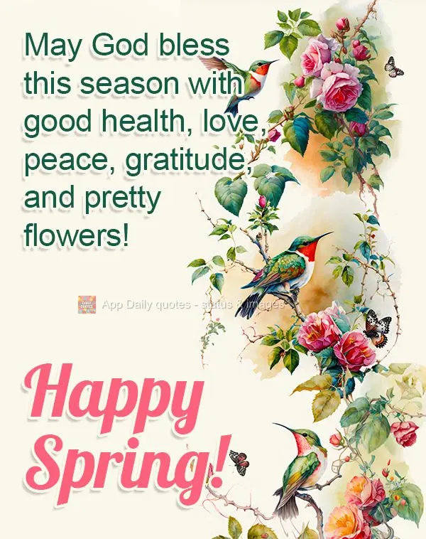 Que Deus abençoe essa estação com muita saúde, amor, paz, gratidão e lindas flores! Feliz Primavera!