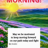 Que no dia de hoje possamos estar motivados a continuar nosso caminho e lutar pela realização de nossos sonhos, que não nos falte otimismo e coragem n...