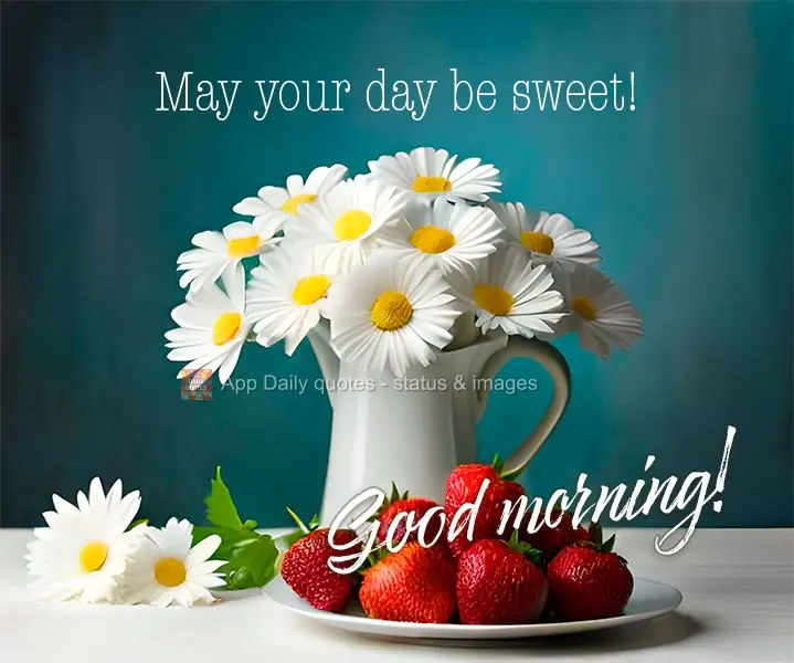 May your day be sweet! Good morning!