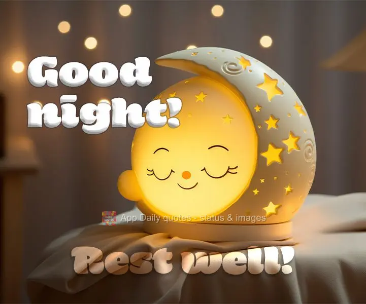 Boa noite! Bom descanso!