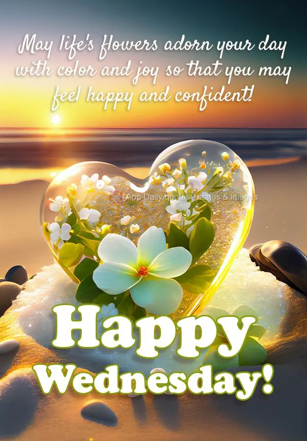 Que as flores da vida enfeitem seu dia com cores e alegria para que possa seguir feliz e confiante! Feliz Quarta-feira!