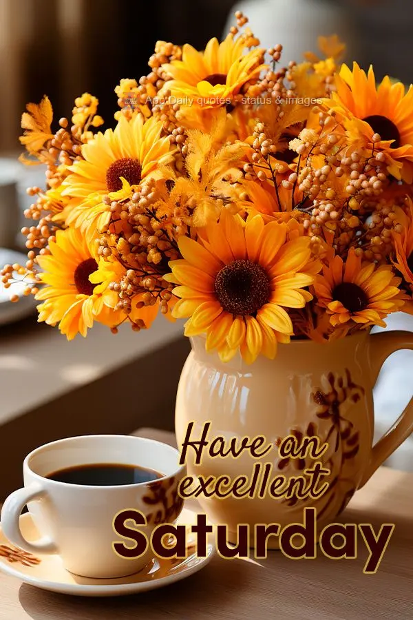 Excelente Sábado para você!