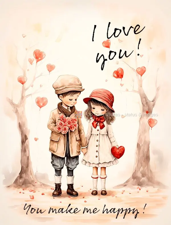 You make me happy! I love you!