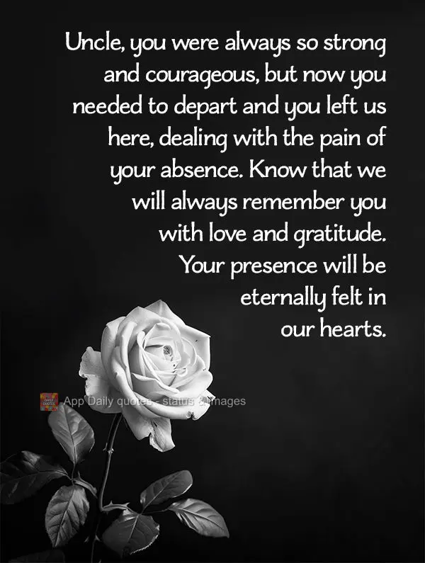 Tio, você sempre foi tão forte e corajoso, mas agora precisou partir e nos deixar aqui, lidando com a dor da sua ausência. Saiba que sempre lembraremo...