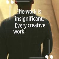 "Nenhum trabalho é insignificante. Todo trabalho criativo é digno de respeito e admiração." 01/05 Dia do Trabalho Martin Luther King Jr.