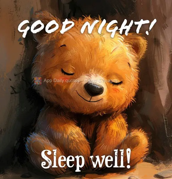 Boa noite! Durma bem!