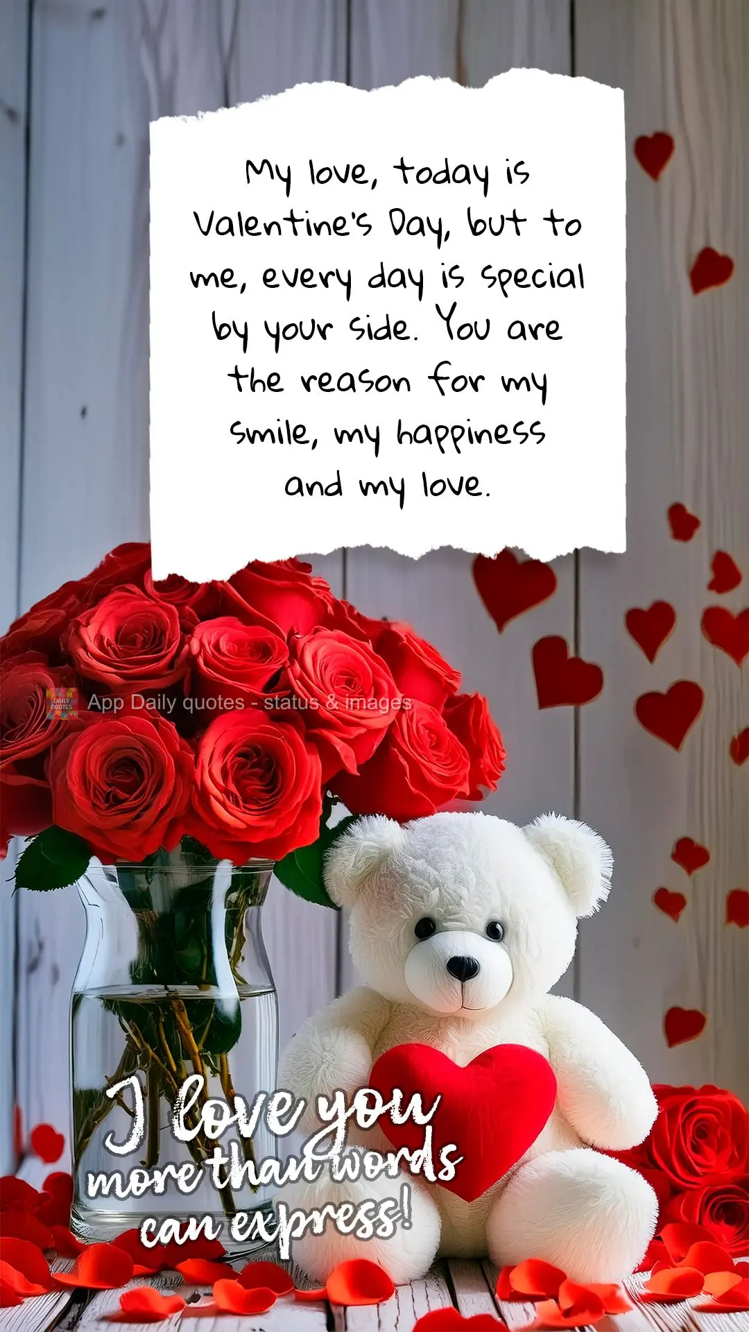 Meu amor, hoje é o dia dos namorados, mas para mim, todos os dias são especiais ao seu lado. Você é a razão do meu sorriso, da minha felicidade e do...