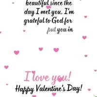 A vida ficou mais bonita desde o dia em que te conheci, sou grato a Deus por ter colocado você no meu caminho, porque para mim você é especial! Eu amo...