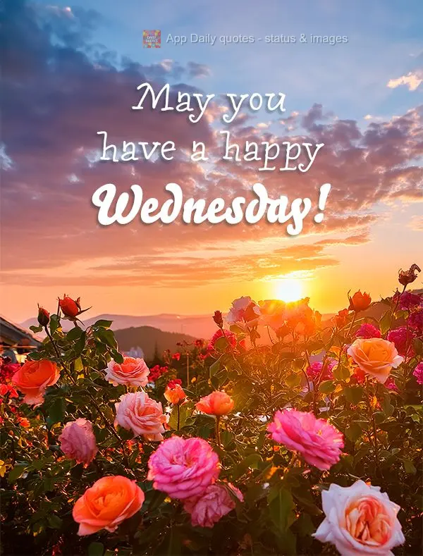 May you have a happy Wednesday!