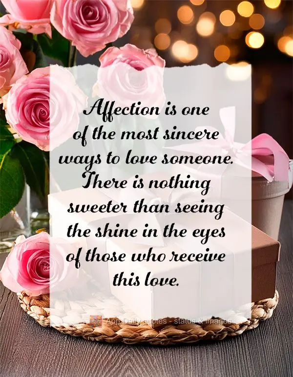 O carinho é uma das formas mais sinceras de amar alguém. Não há nada mais bonito do que ver o brilho nos olhos de quem recebe esse amor.