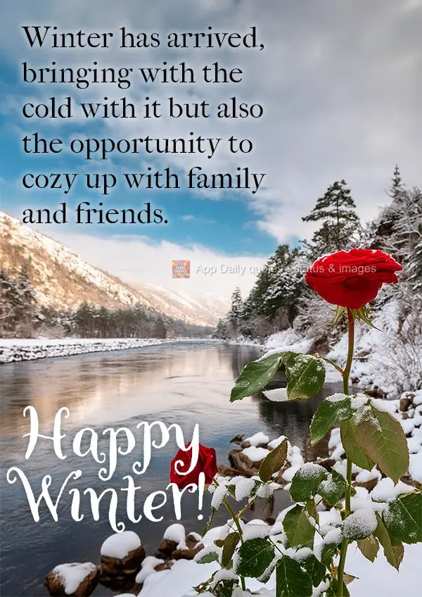 O inverno chegou trazendo consigo o frio, mas também a oportunidade de curtir momentos aconchegantes ao lado da família e amigos. Feliz Inverno!