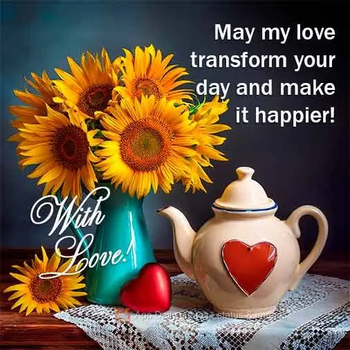 Que este carinho transforme o seu dia e o torne mais feliz!  Com Amor!