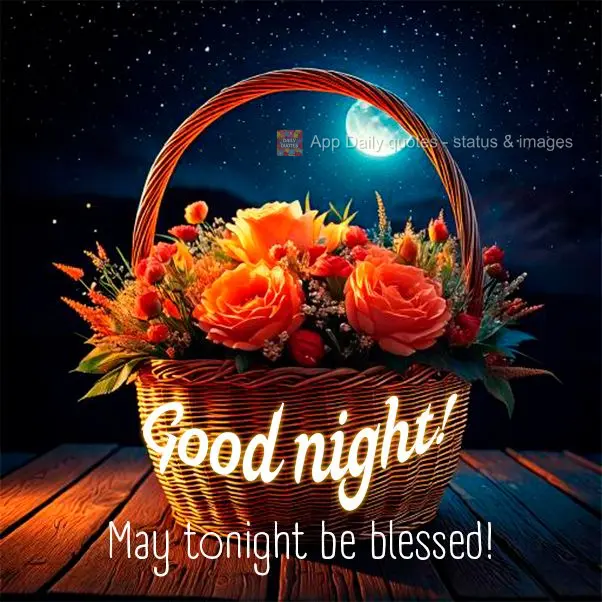 May tonight be blessed! Good night!