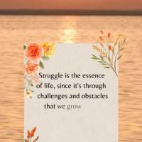 A luta é a essência da vida, pois é através dos desafios e obstáculos que crescemos e nos tornamos mais fortes. Não tema a batalha, abrace-a com co...