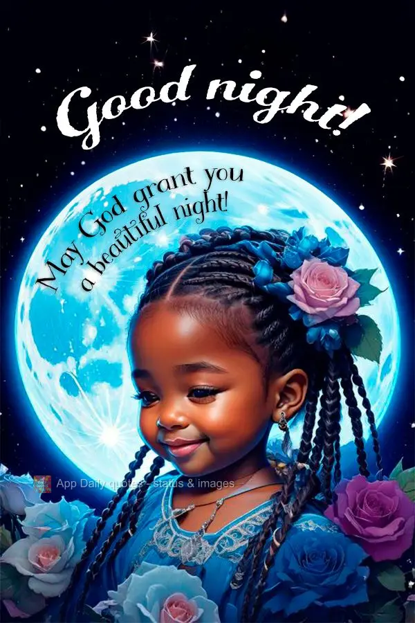 Que Deus lhe conceda uma linda noite! Boa noite!