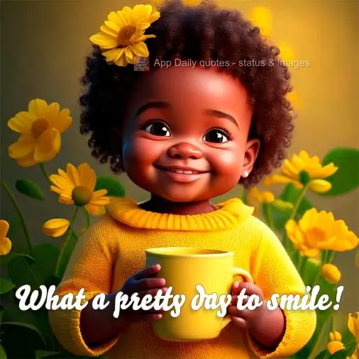 What a pretty day to smile!