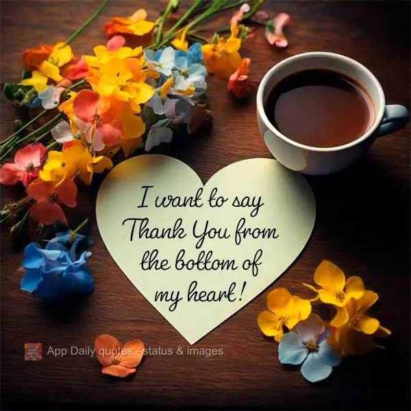 I want to say Thank You from the bottom of my heart!