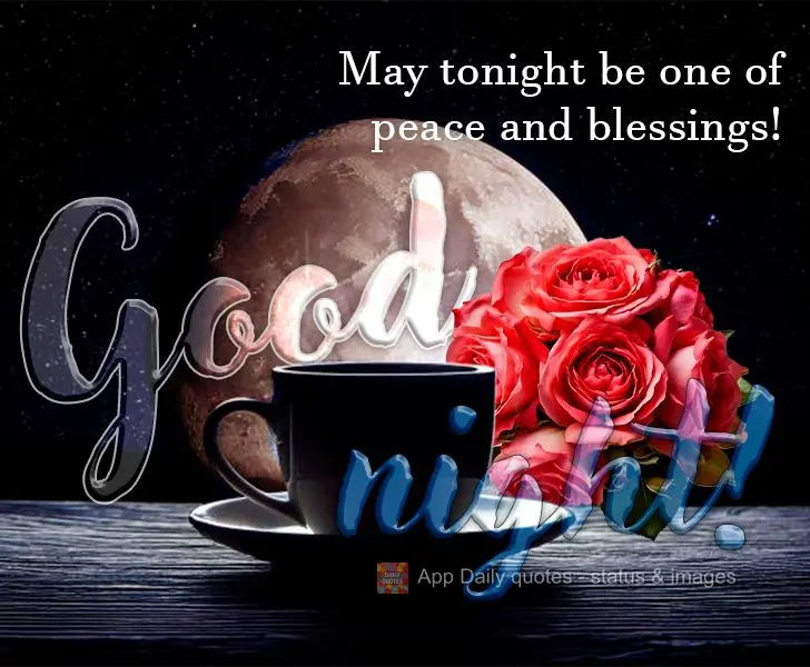 Que seja uma noite de paz e bênçãos! Boa noite!