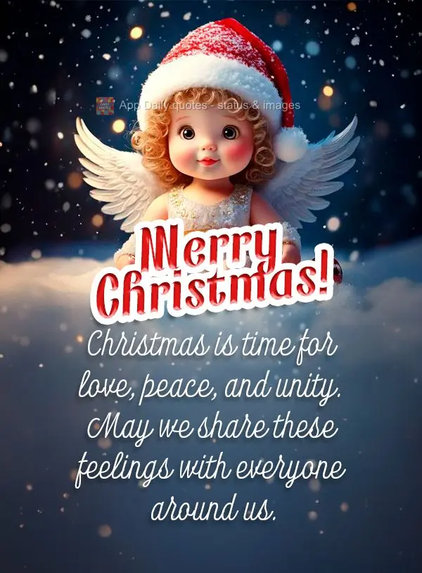 Natal é tempo de amor, paz e união. Que possamos compartilhar esses sentimentos com todos ao nosso redor. Feliz Natal!