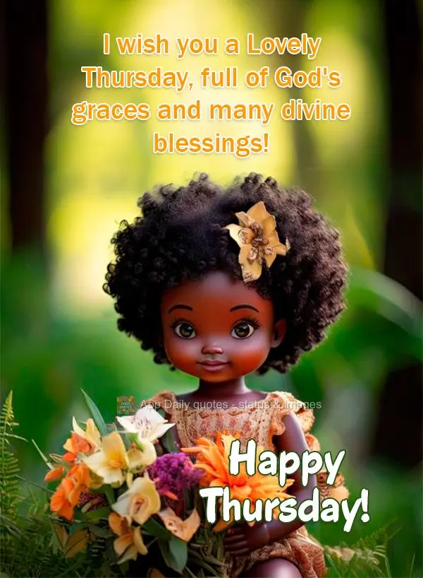 I wish you a Lovely Thursday, full of God's graces and many divine blessings! Happy Thursday!