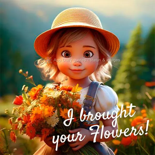 I brought your Flowers!