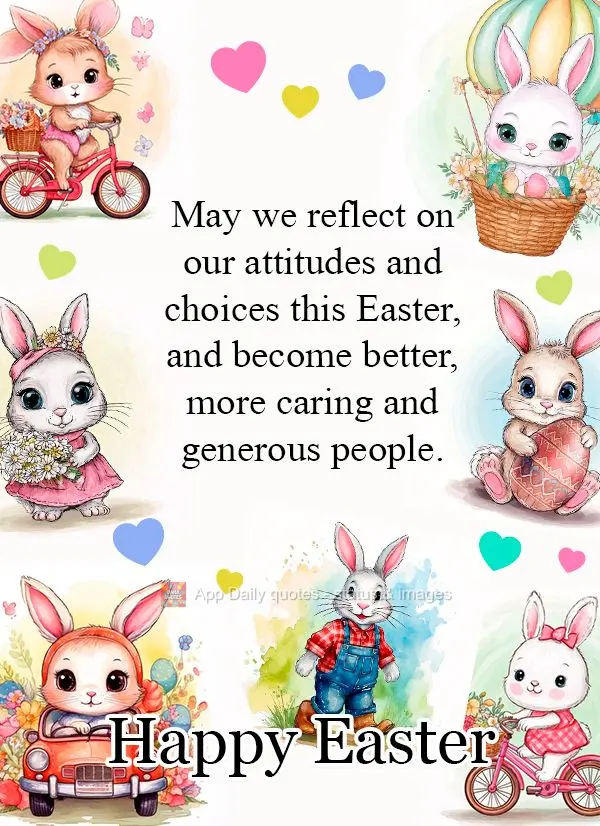 Que nesta Páscoa possamos refletir sobre nossas atitudes e escolhas, e nos tornarmos pessoas melhores, mais generosas e solidárias. Feliz Páscoa!