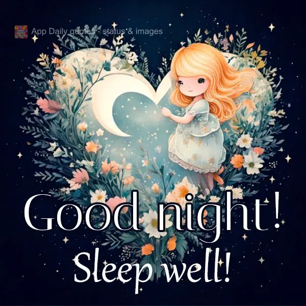 Boa noite! Durma bem!