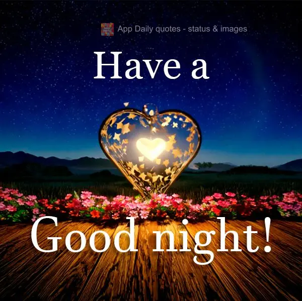 Tenha uma Boa noite!