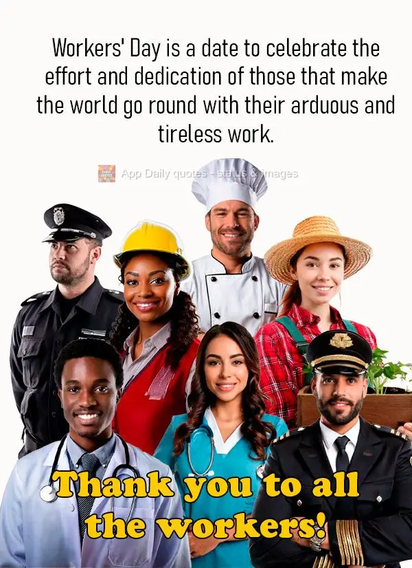 O Dia do Trabalhador é uma data para celebrar a força e dedicação daqueles que movem o mundo com seu trabalho árduo e incansável. Parabéns a todos...
