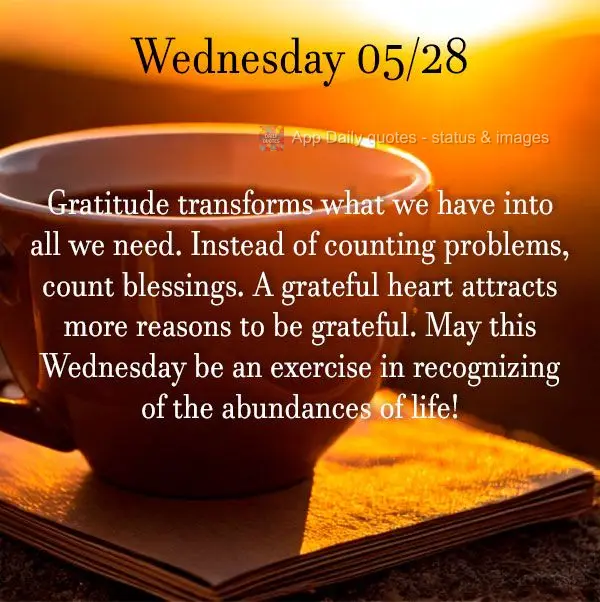 A gratidão transforma o que temos em suficiente. Em vez de contar problemas, conte bênçãos. O coração agradecido atrai mais razões para ser grato....