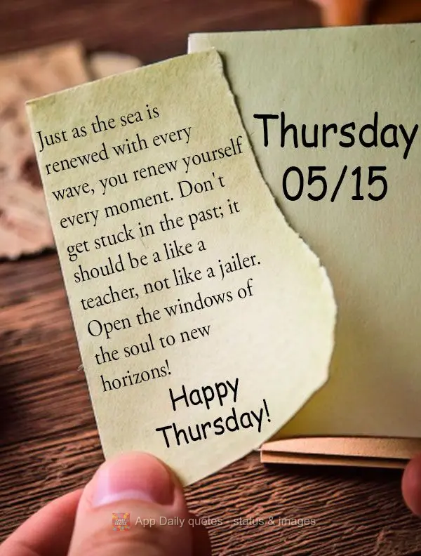 Assim como o mar se renova em cada onda, você pode renovar-se a cada instante. Não se prenda ao passado; ele deve ser um professor, não um carcereiro....