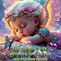 Não tenha medo de tentar algo novo, as melhores oportunidades costumam surgir fora da zona de conforto. Boa noite!