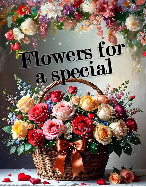 Flowers for a special person!