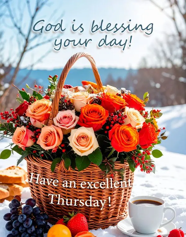 God is blessing your day! Have an excellent Thursday!