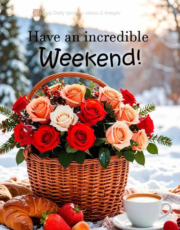 Tenha um incrível Final de Semana!