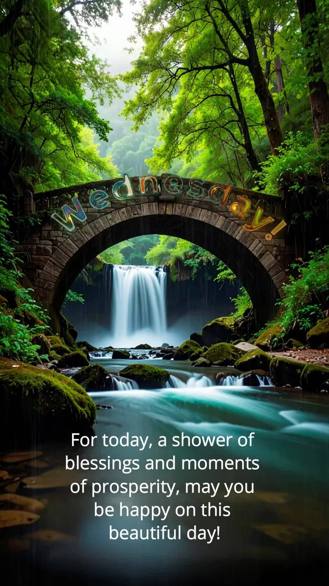 Para hoje uma chuva de bênçãos e momentos de prosperidades, que seja feliz neste bonito dia! Feliz Quarta!