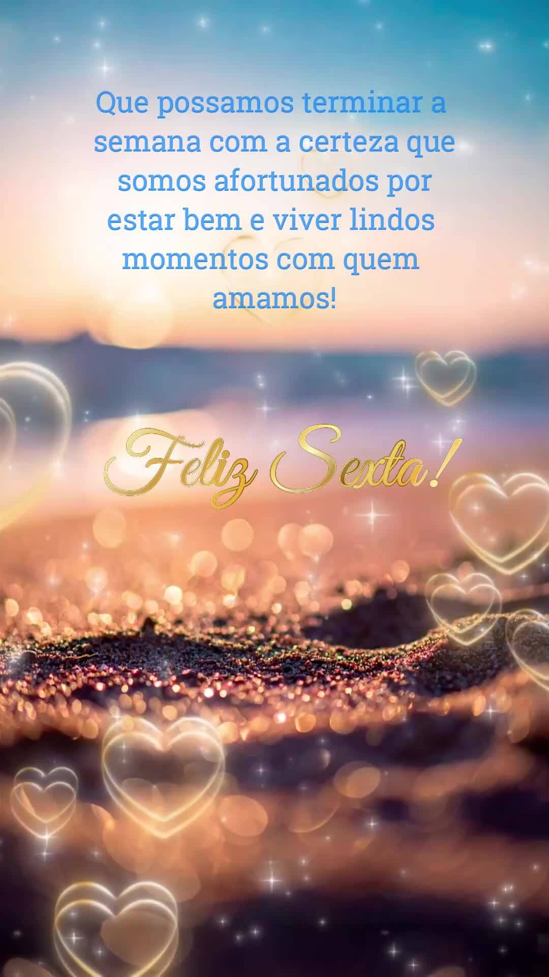 Que possamos terminar a semana com a certeza que somos afortunados por estar bem e viver lindos momentos com quem amamos! Feliz Sexta!