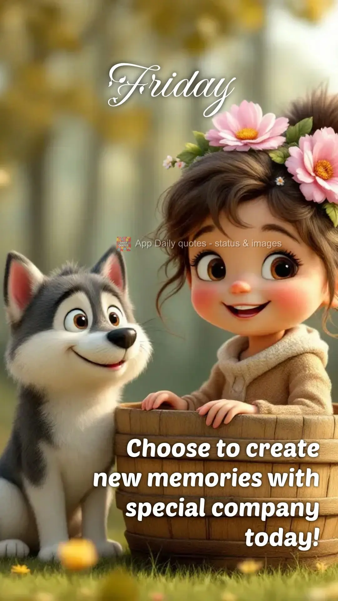 Choose to create new memories with special company today! Friday