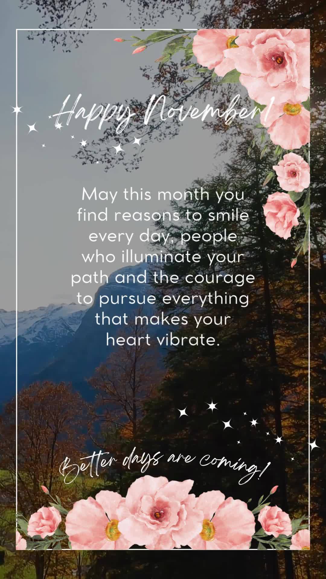 Que neste mês você encontre motivos para sorrir todos os dias, pessoas que iluminem seu caminho e a coragem para perseguir tudo aquilo que faz seu cora...